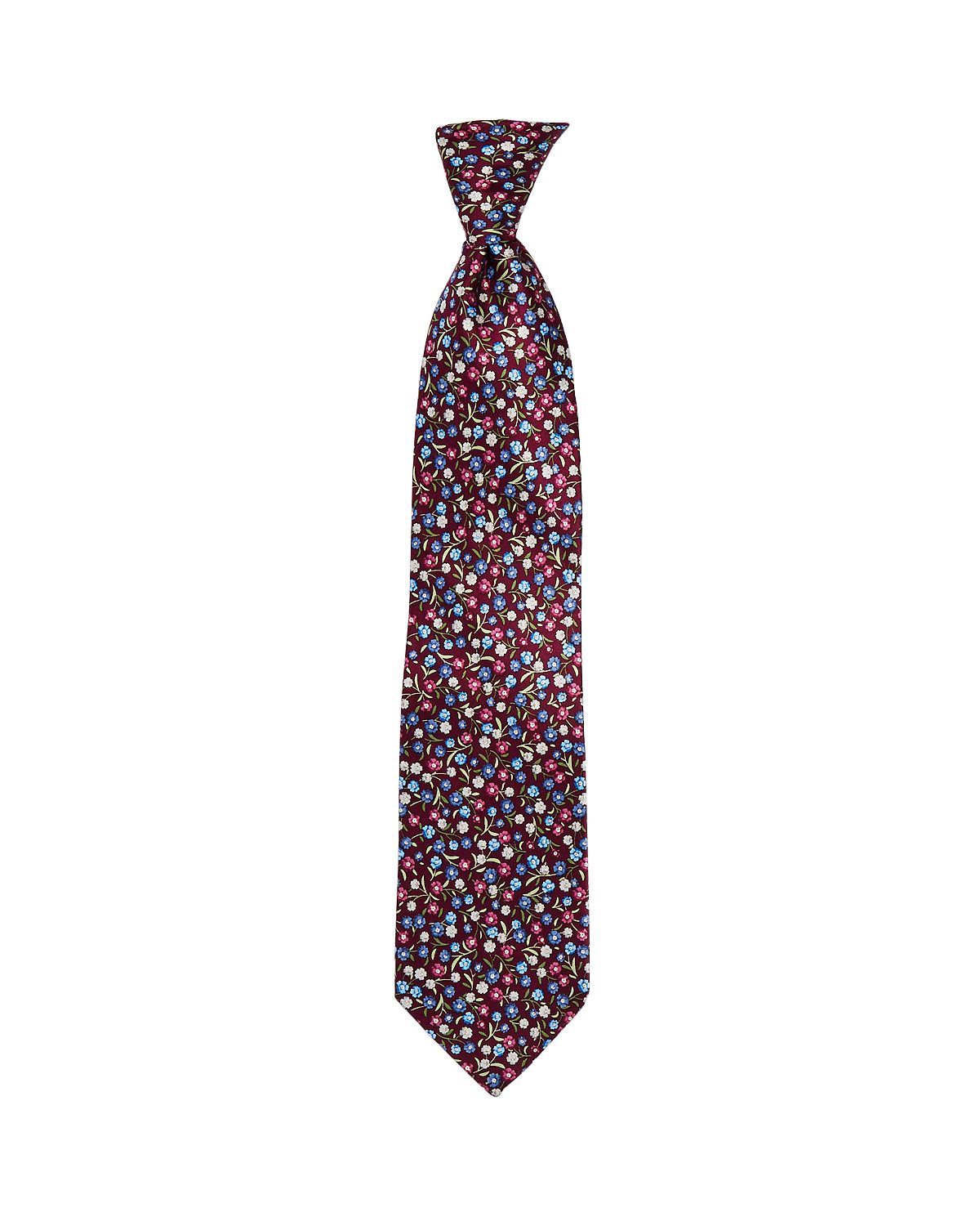 The Men's Store The Store Flower Stem Classic Necktie Plum