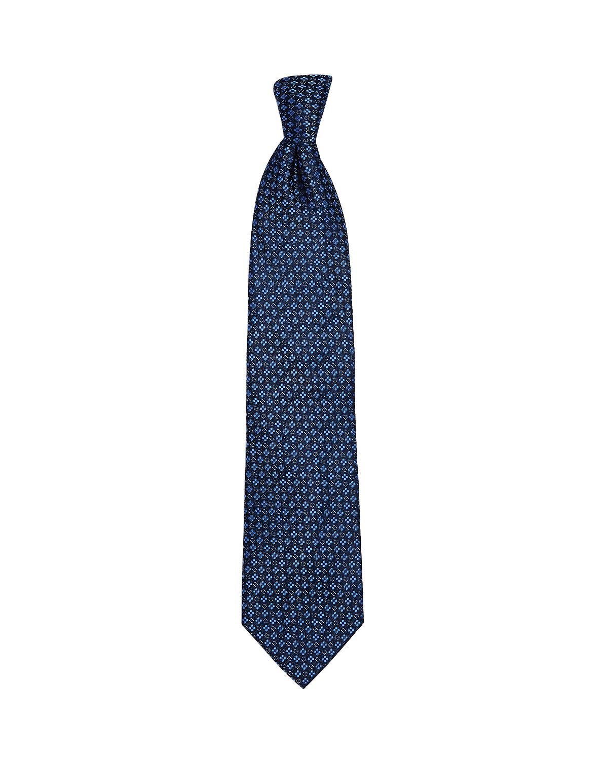 The Men's Store The Store Mini Flower Dot Classic Necktie Navy/Blue