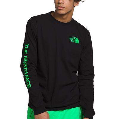 The North Face Graphic Long - Sleeve Hit T - Shirt - Tnf Black/chlorophyll Green tnf black,chlorophyll green