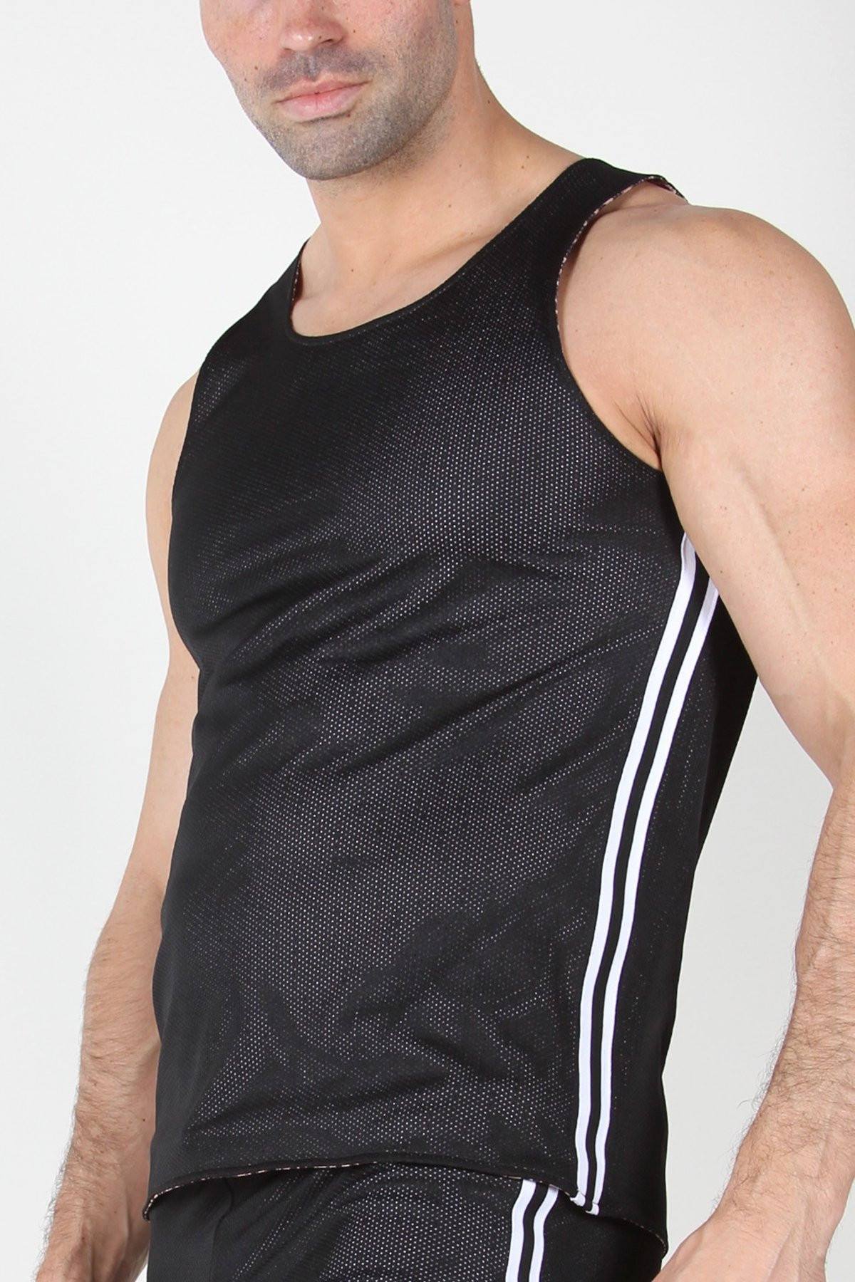 Timoteo Pink Leopard Reversible Mesh Tank