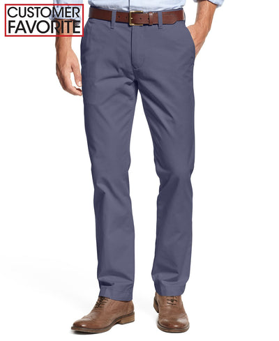 Tommy Hilfiger Big & Tall Th Flex Stretch Custom-fit Chino Pants Bayhead Blue