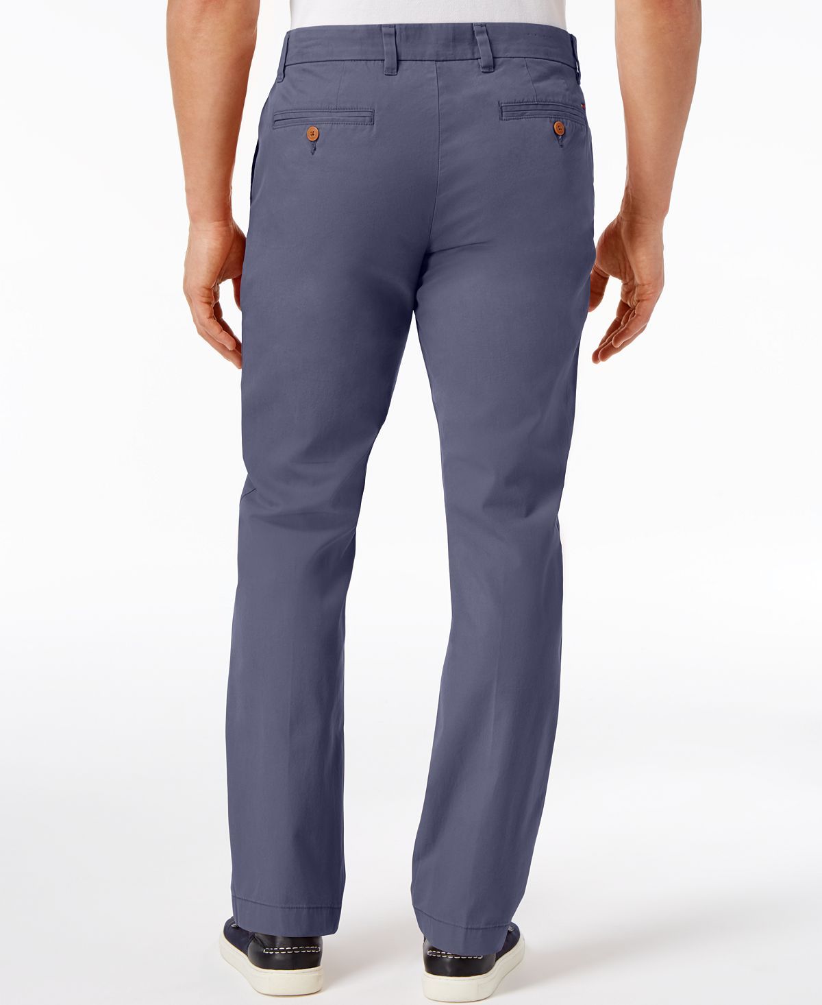 Tommy Hilfiger Big & Tall Th Flex Stretch Custom-fit Chino Pants Bayhead Blue