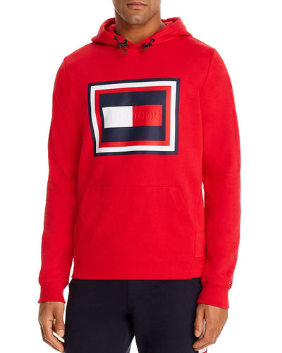 Tommy Hilfiger Graphic Logo Hooded Sweatshirt Primary Red