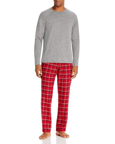 Ugg steiner Pajama Gift Set Gray/Red Plaid