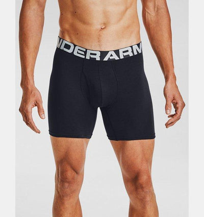 Under Armour Black Charged Cotton 6in 3-Pack