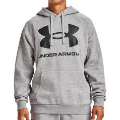 Under Armour Hoodie Rival Fleece Big Logo gris
