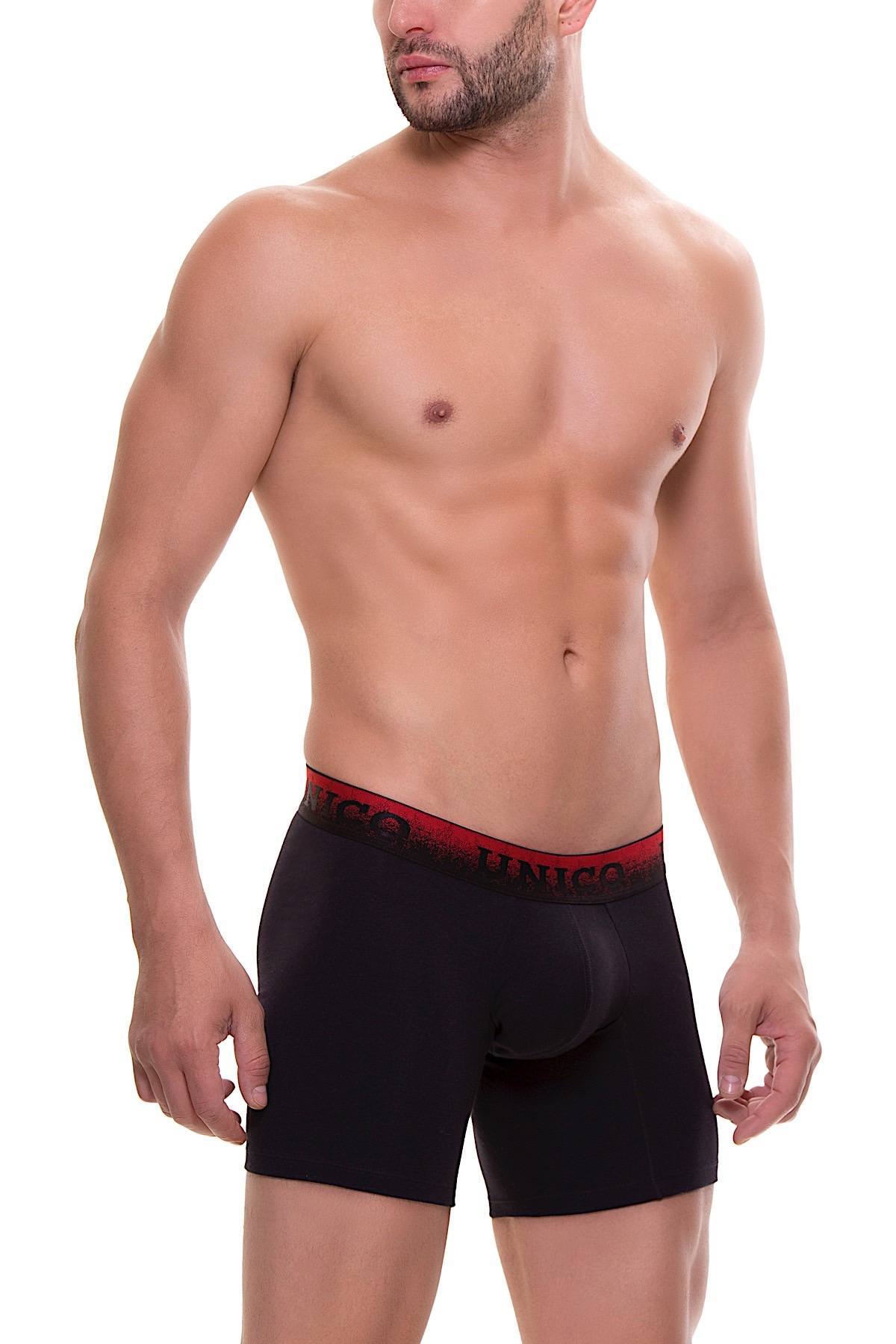 Unico Black/Red Spark Boxer Brief