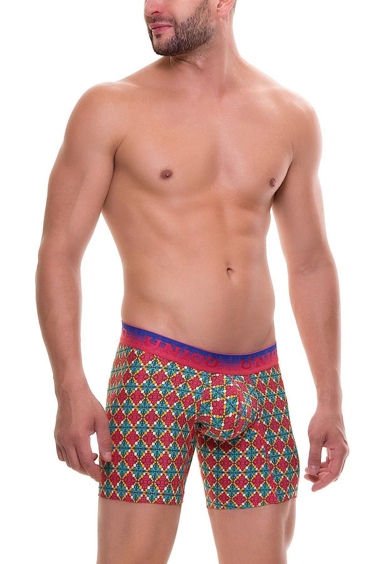 Unico Red/Multi-Color Celebrations Boxer Brief