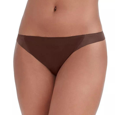 Vanity Fair Women's 18241 Nearly Invisible Thong Brown
