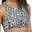 Volcom Black Printed Seeing Spots High-Neck Racerback Bikini Top