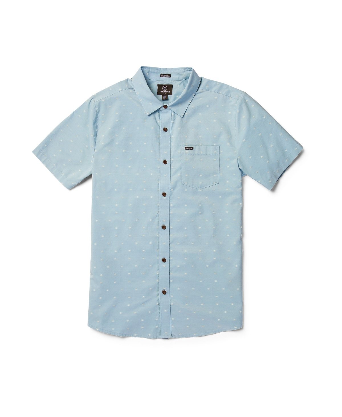 Volcom Crownstone Short Sleeve Woven (Celestial Blue) Clothing