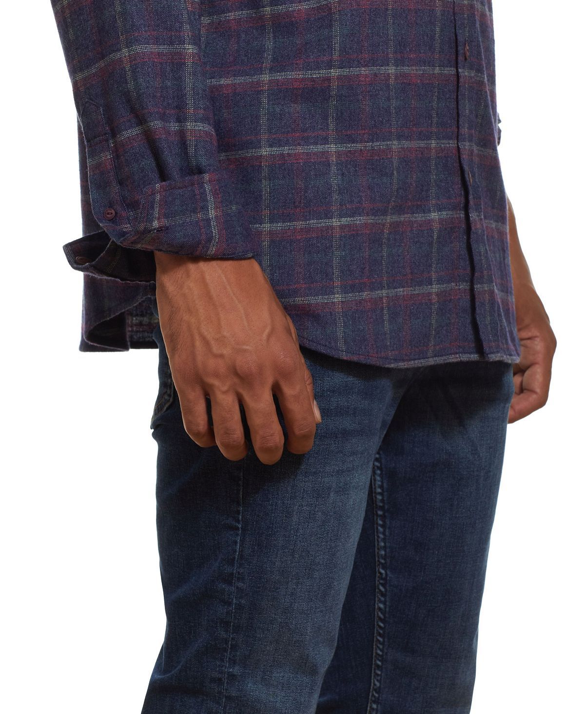Weatherproof Vintage Antique Plaid Flannel Shirt Beet Red