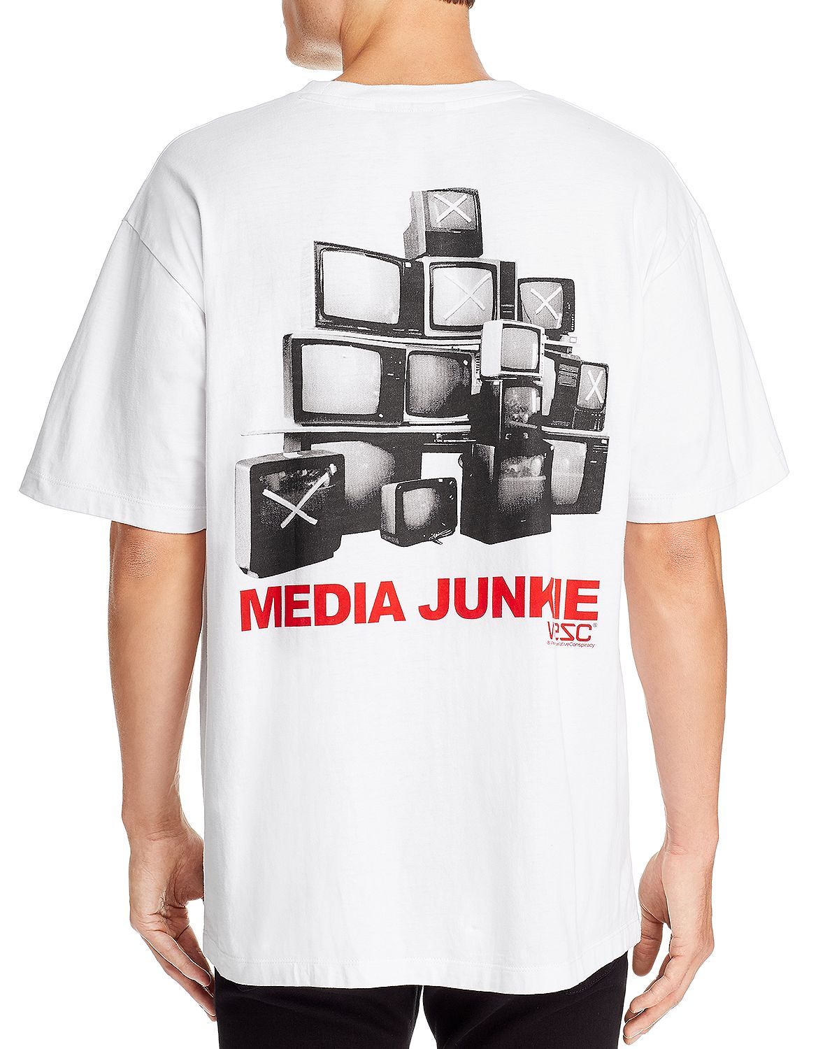 Wesc Mason Media Junk Graphic Tee White