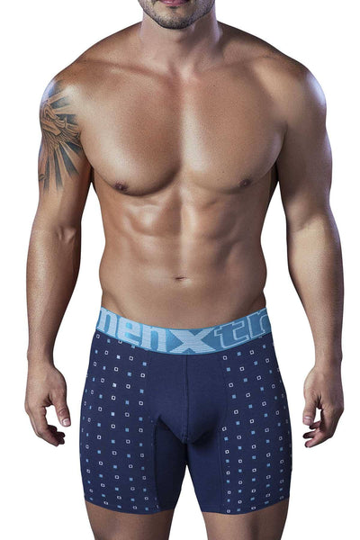 XTREMEN Navy/Azul Printed Boxer Brief