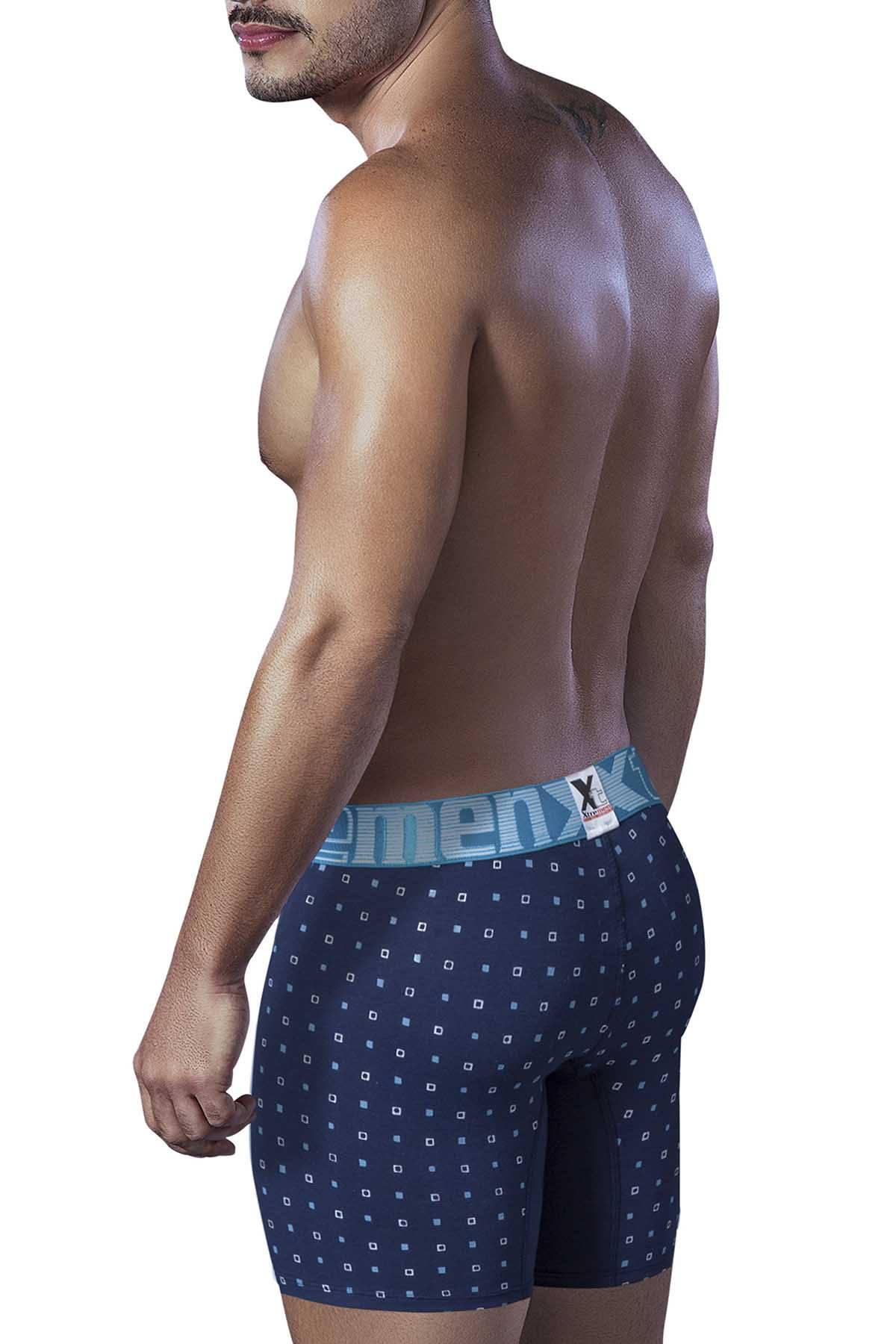 XTREMEN Navy/Azul Printed Boxer Brief