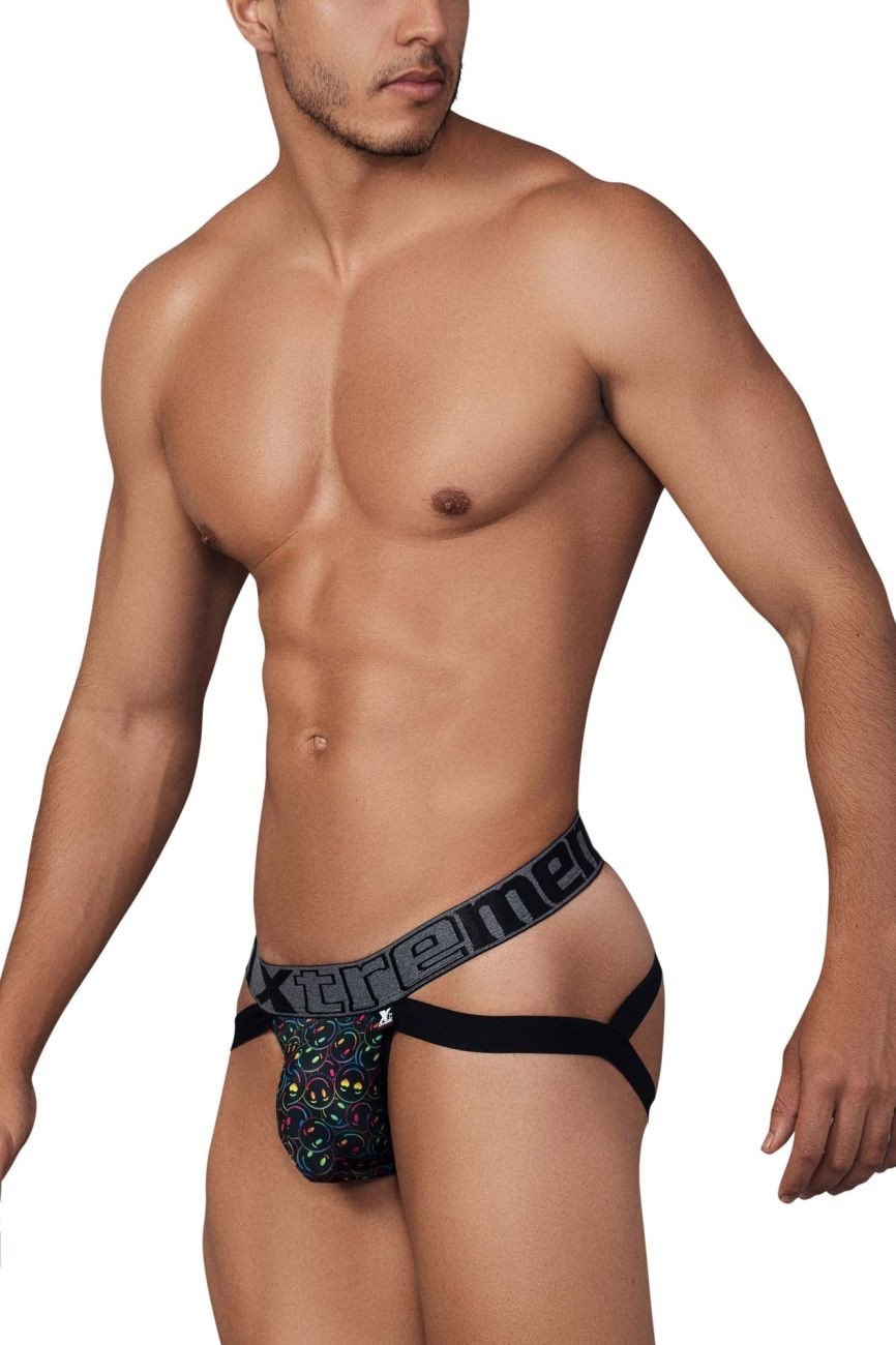 Xtremen 91148 Smiley Face Printed Microfiber Jockstrap