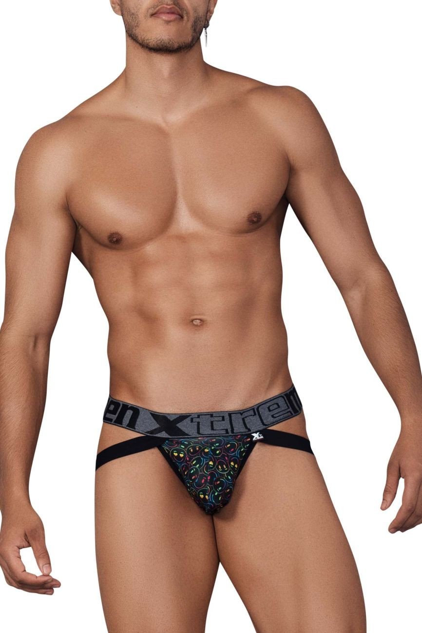 Xtremen 91148 Smiley Face Printed Microfiber Jockstrap