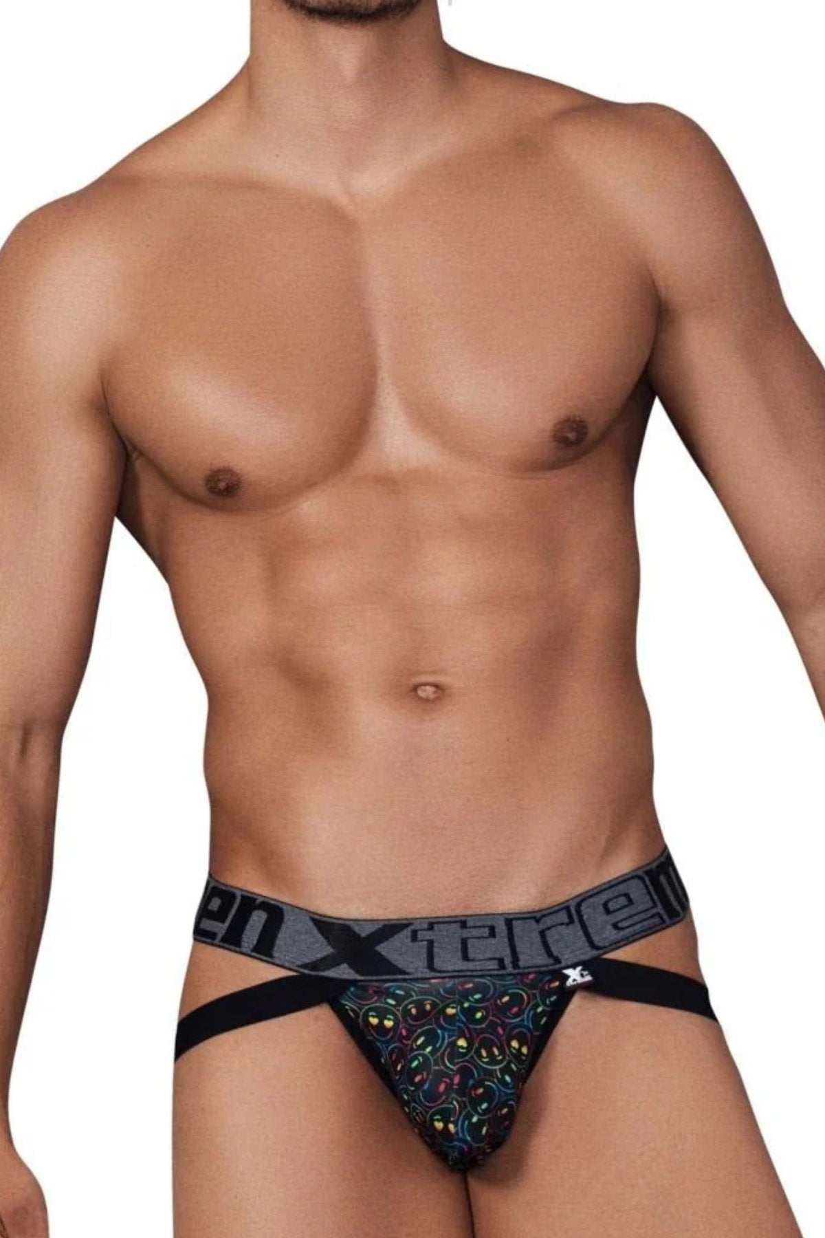Xtremen 91148 Smiley Face Printed Microfiber Jockstrap
