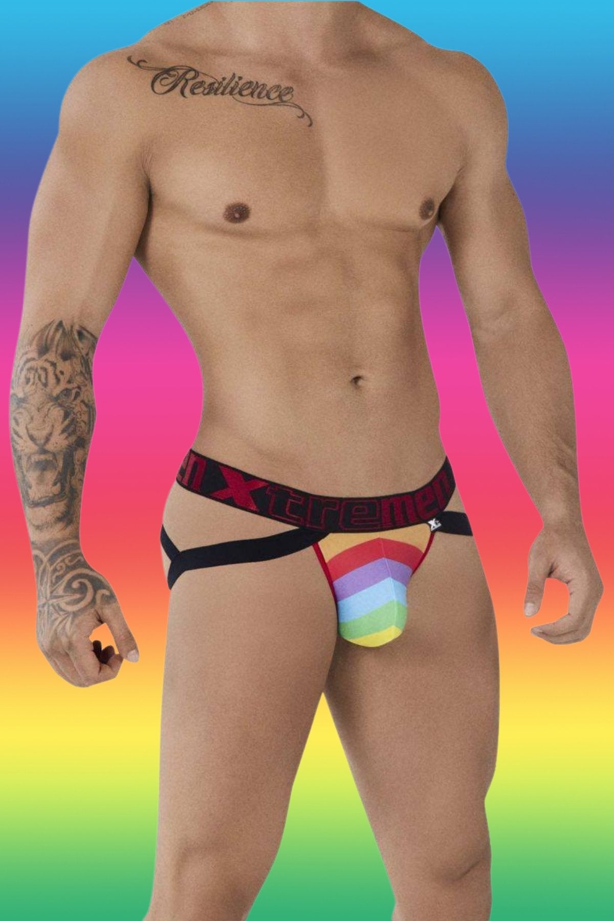 Xtremen Red 91083 Microfiber Pride Jockstrap