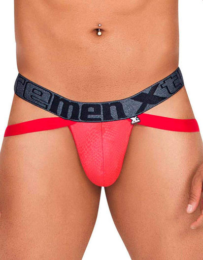 Xtremen Red Snake Print Jockstrap