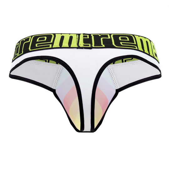 Xtremen White 91086 Microfiber Pride Thongs