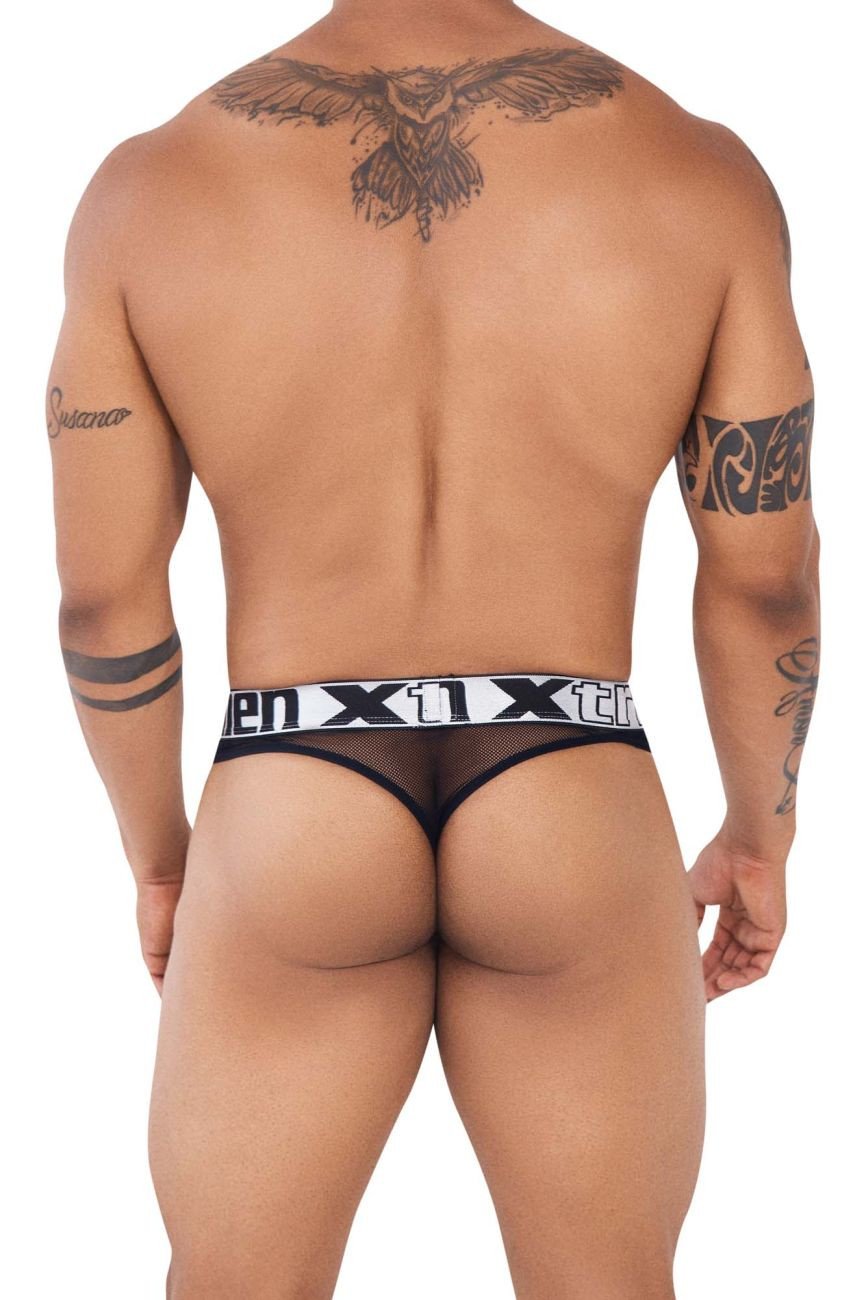 Xtremen black 91137 Mesh Thong
