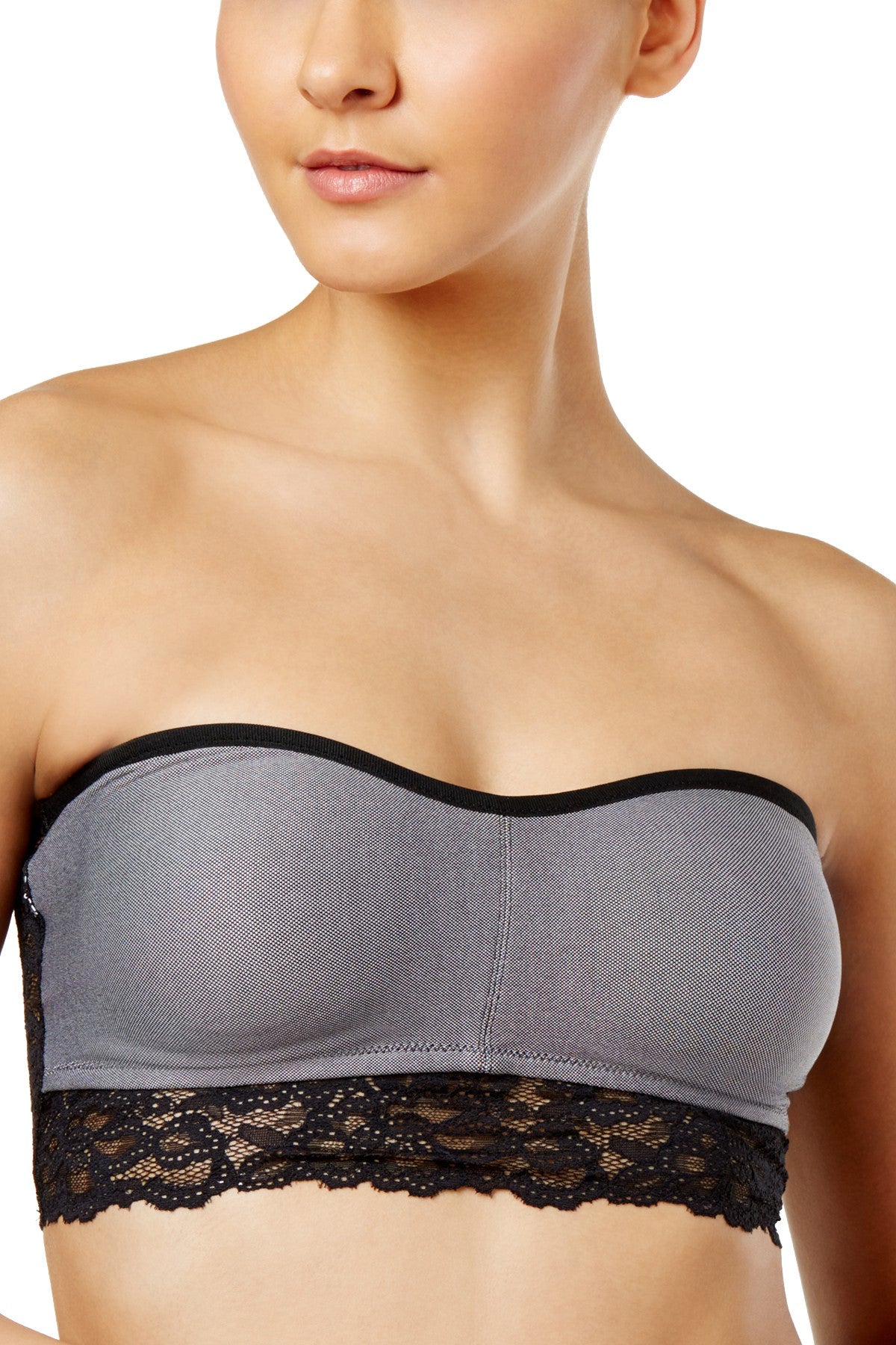 b.tempt'd Black/Silver b.charming Bandeau Bralette