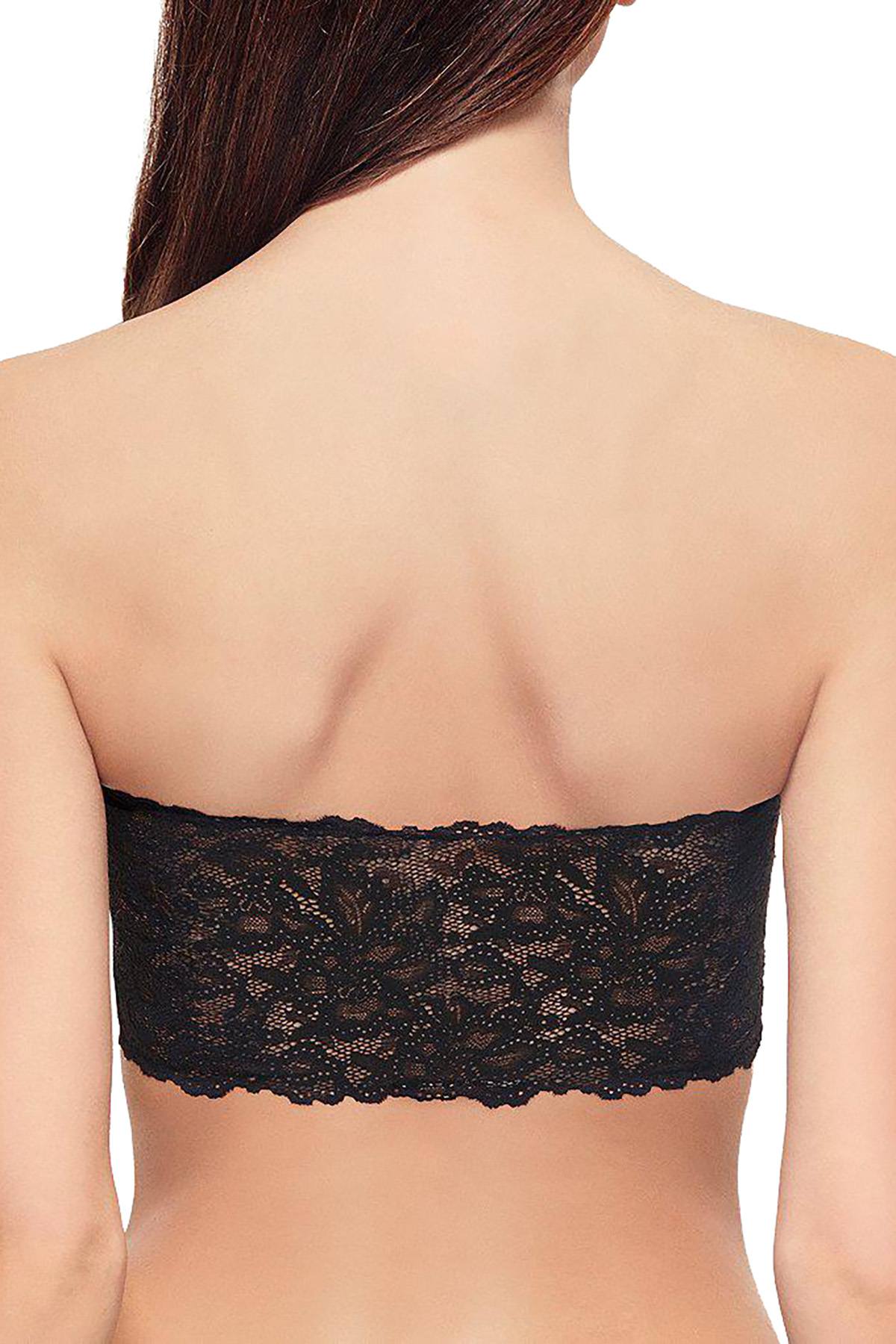 b.tempt'd Black/Silver b.charming Bandeau Bralette