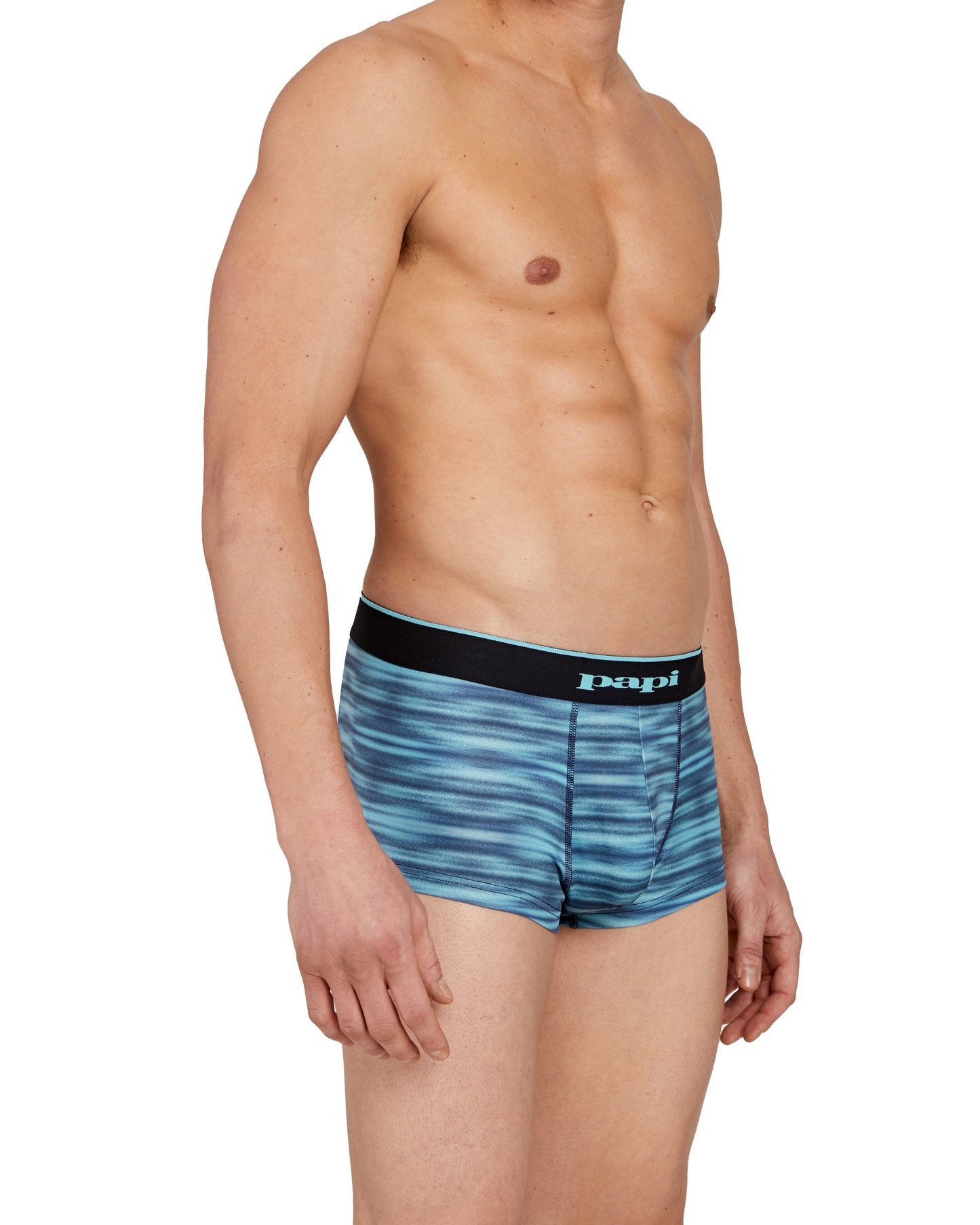 papi Aqua Space Dye and Black Beauty 2-Pack Microflex Brazilian Trunks