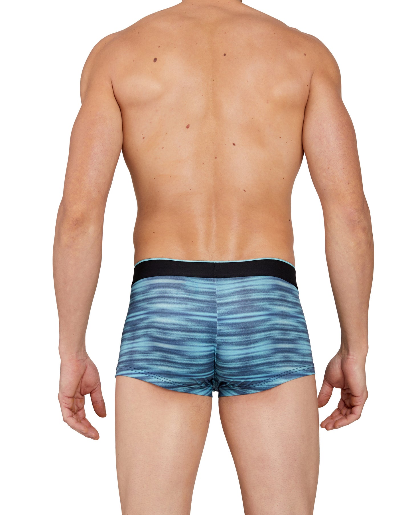 papi Aqua Space Dye and Black Beauty 2-Pack Microflex Brazilian Trunks