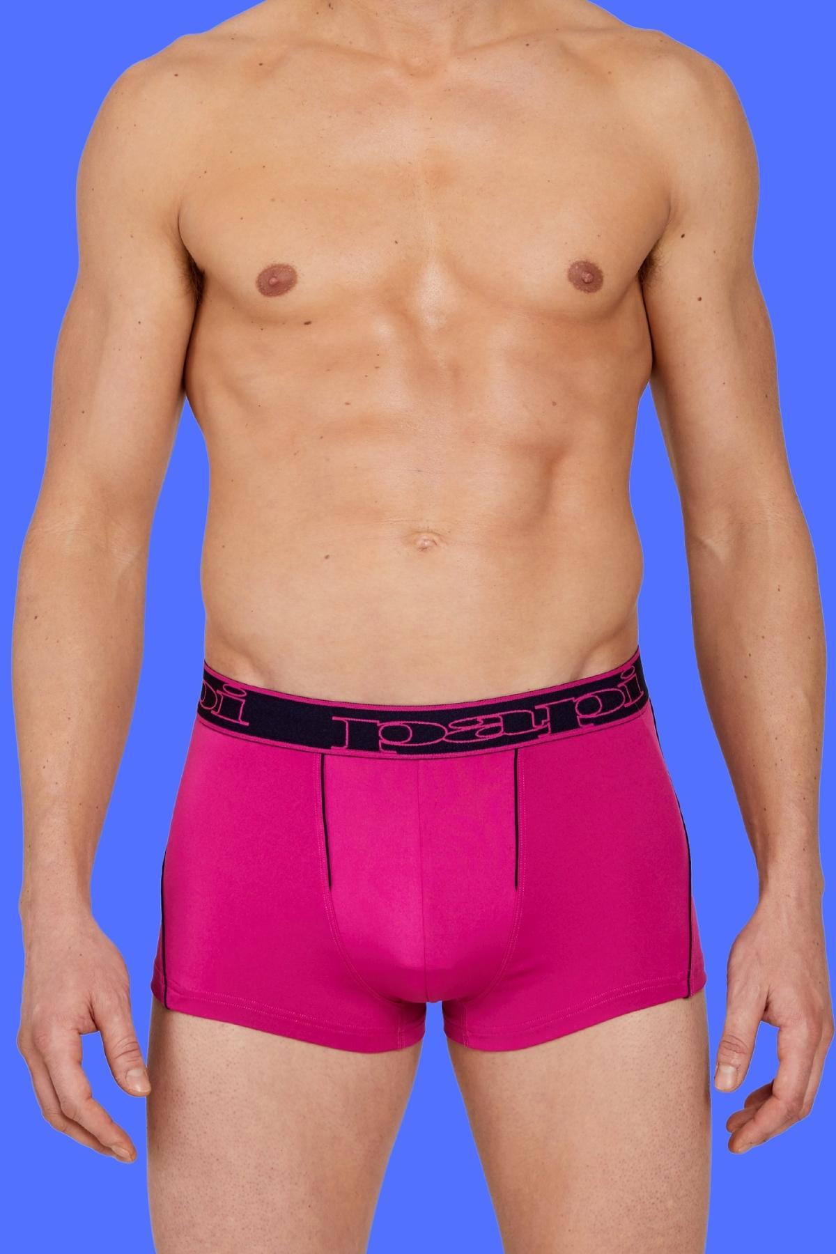 papi Fuchsia Red and Martime Blue 2-Pack Performance Trunks
