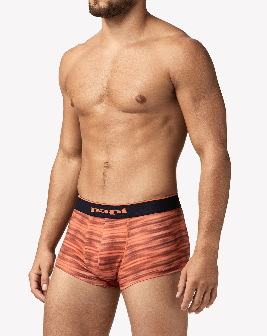 papi Orange Space Dye and Maritime Blue 2-Pack Microflex Brazilian Trunks