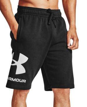 under Armour Black Rival Fleece Big Logo Short