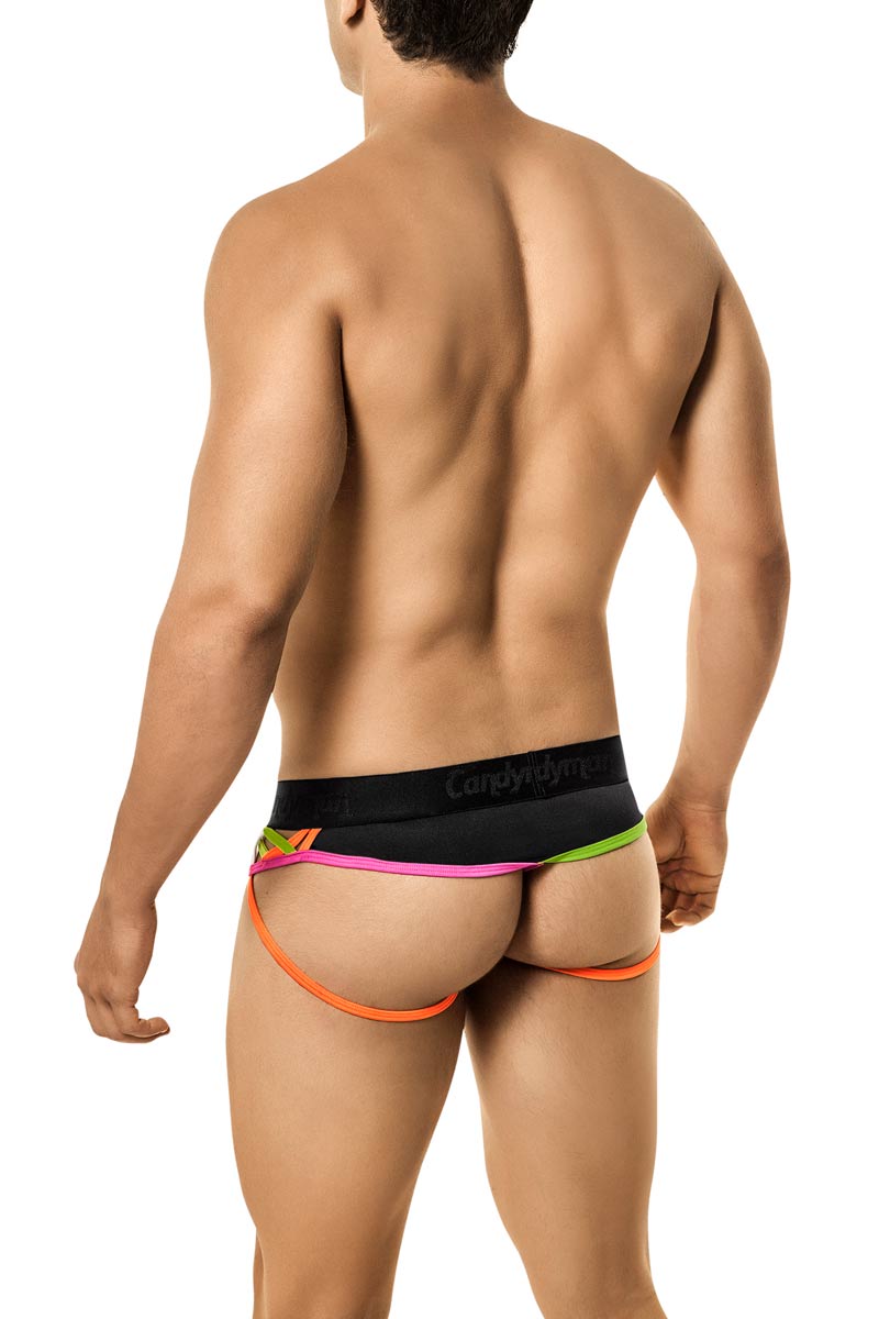 Candyman Black Neon Lights Jockstrap II