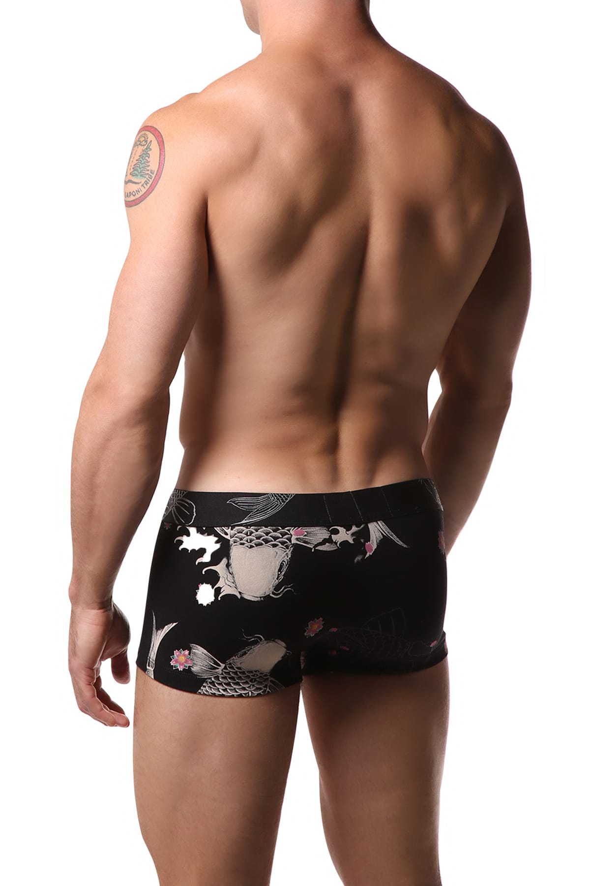 Alexander Cobb Black Koi Short Boxer Trunk