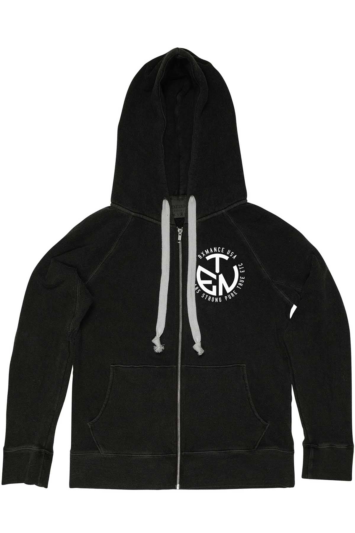 Rxmance Unisex Phantom Black Circle Ten Zip Hoody