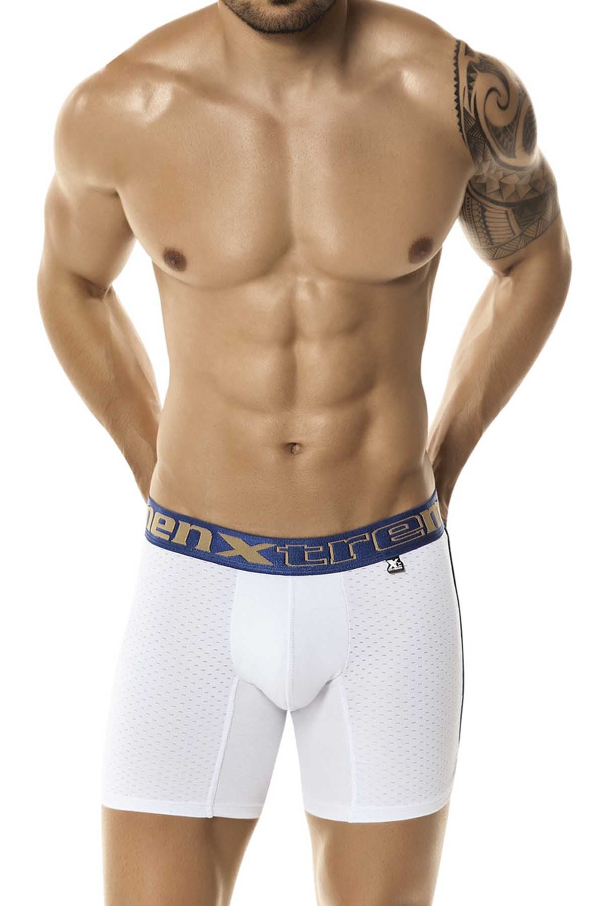 Xtremen White Deportiv Malla Boxer Brief