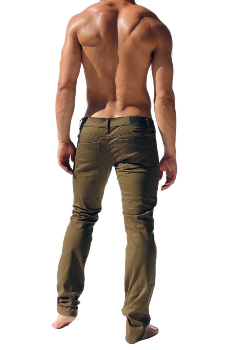 Rufskin Olive Byron Stretch Twill 5-Pocket Jeans