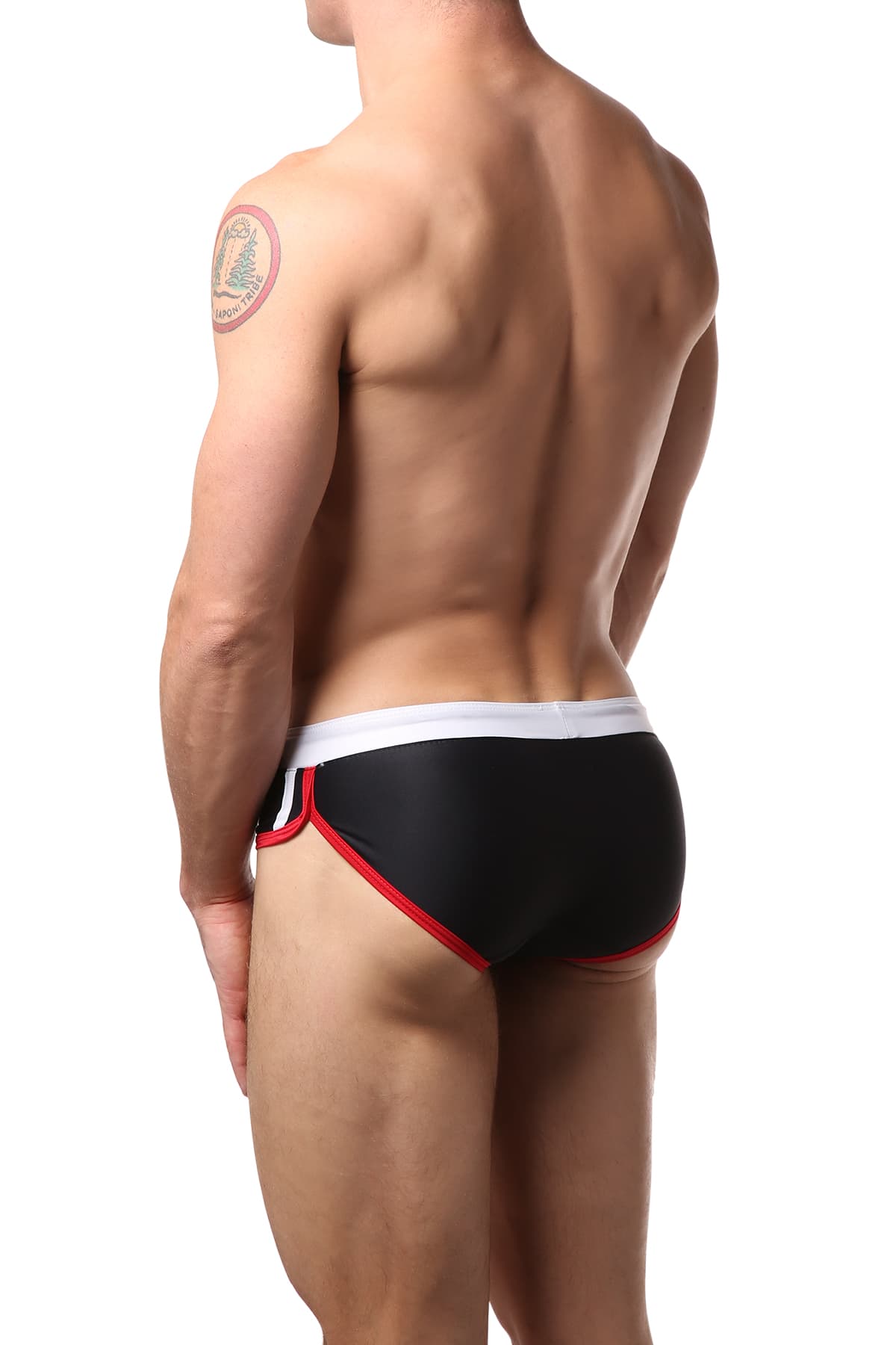 Gigo Black & Red Hot Swim Brief
