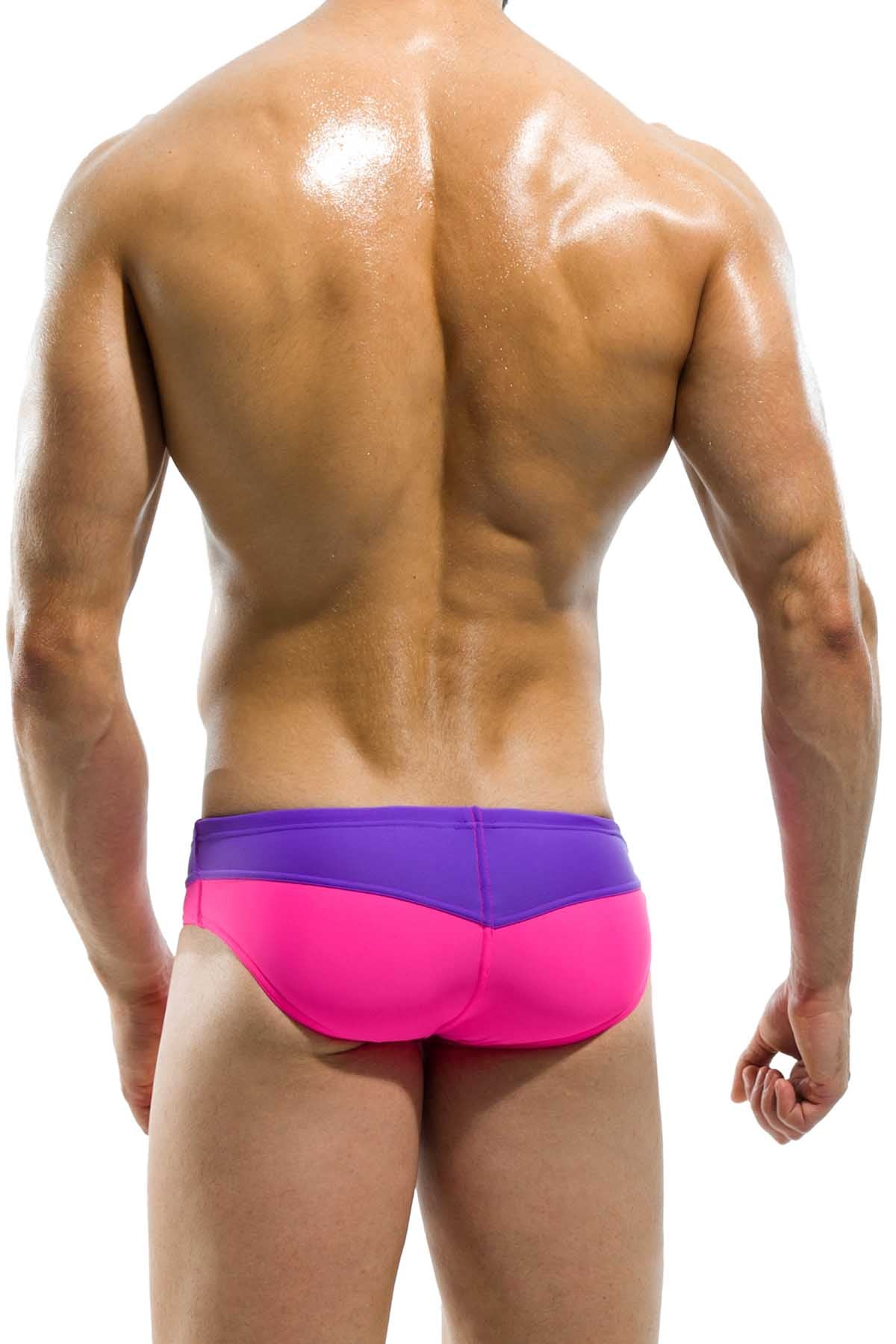 Modus Vivendi Fuchsia & Purple Rainbow Swim Brief