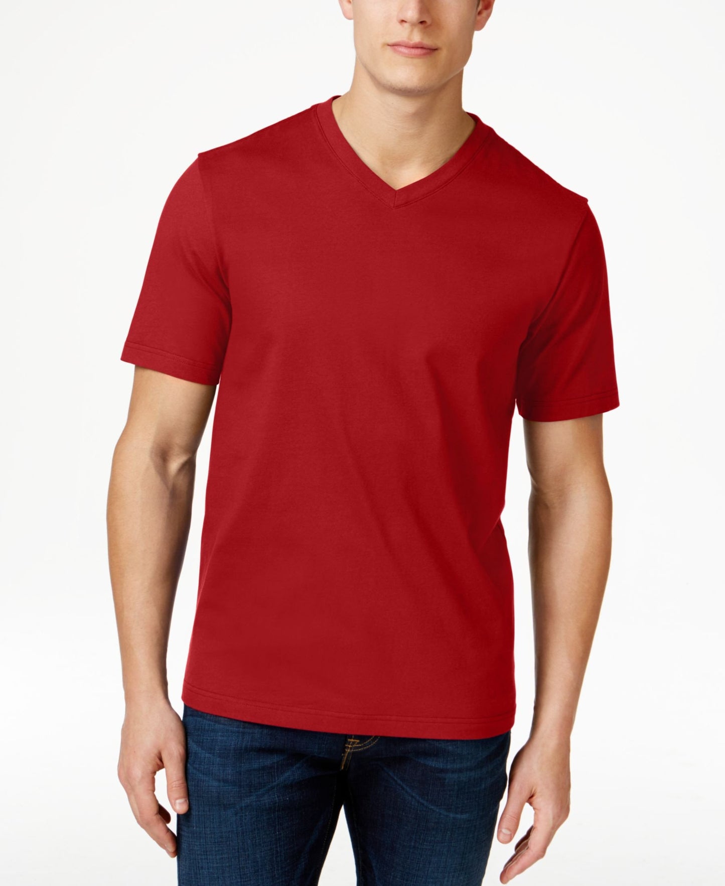 Club Room Fire Ticho Cotton V-Neck T-Shirt
