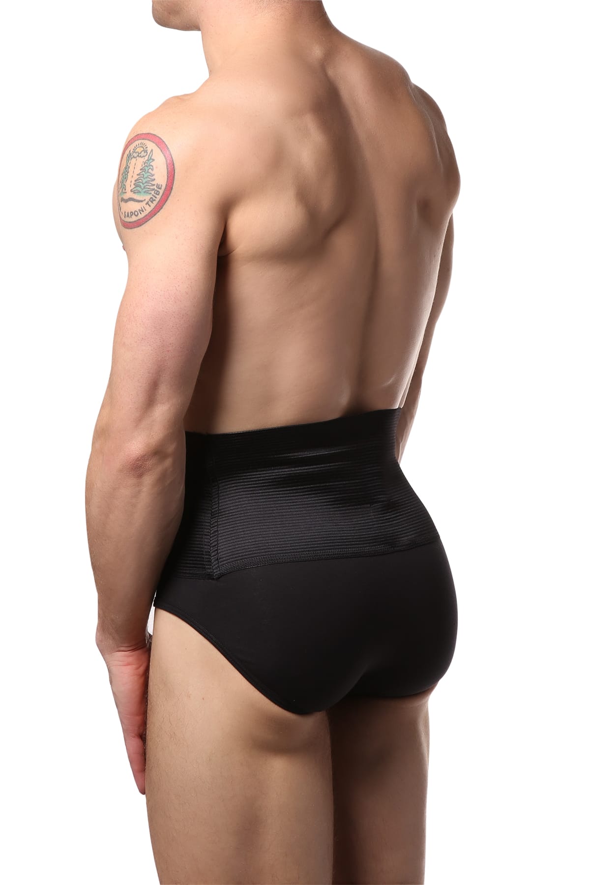 2(X)IST Black 6 Inch Shaper Brief