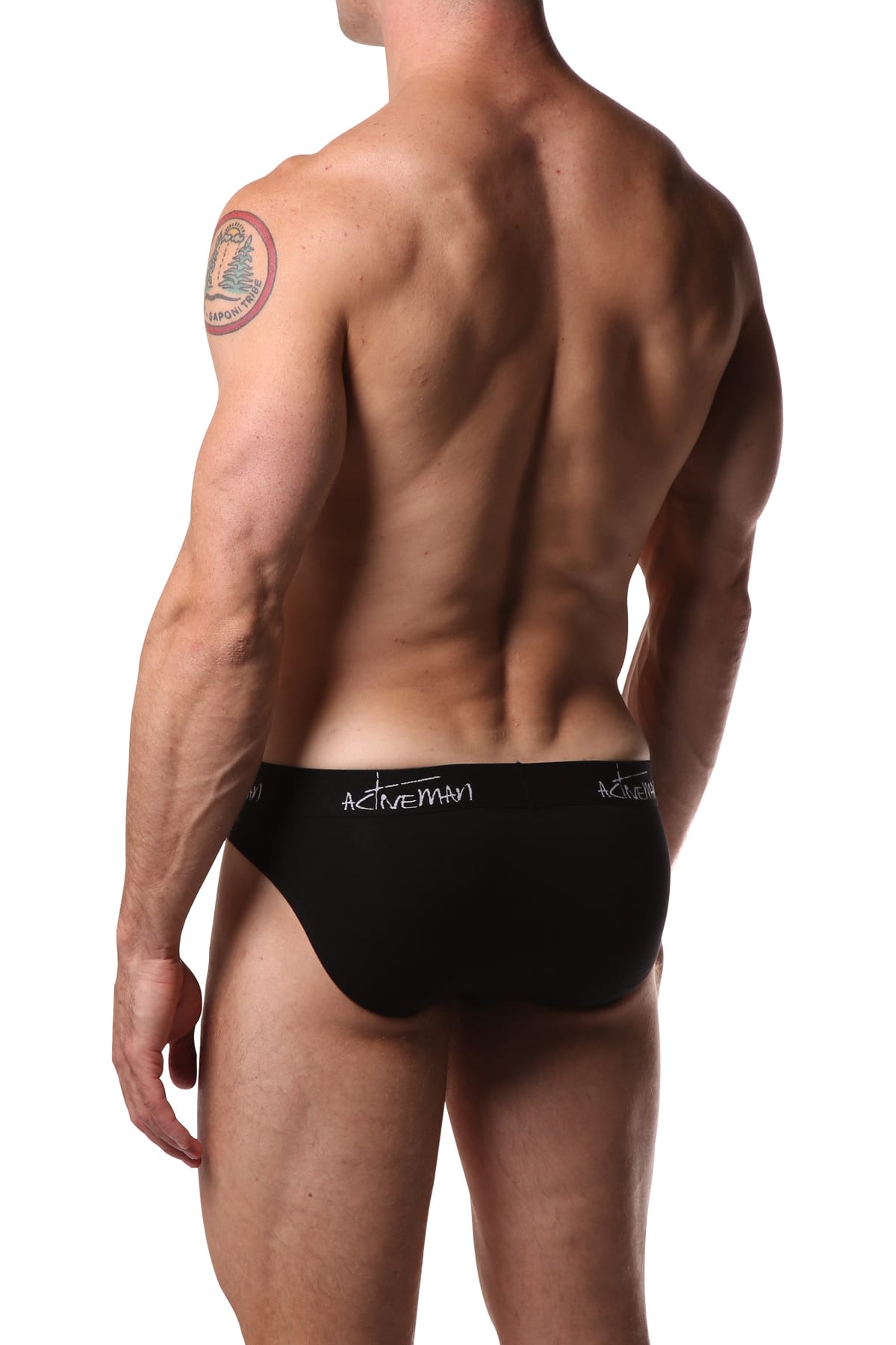 Activeman Black Cotton Brief