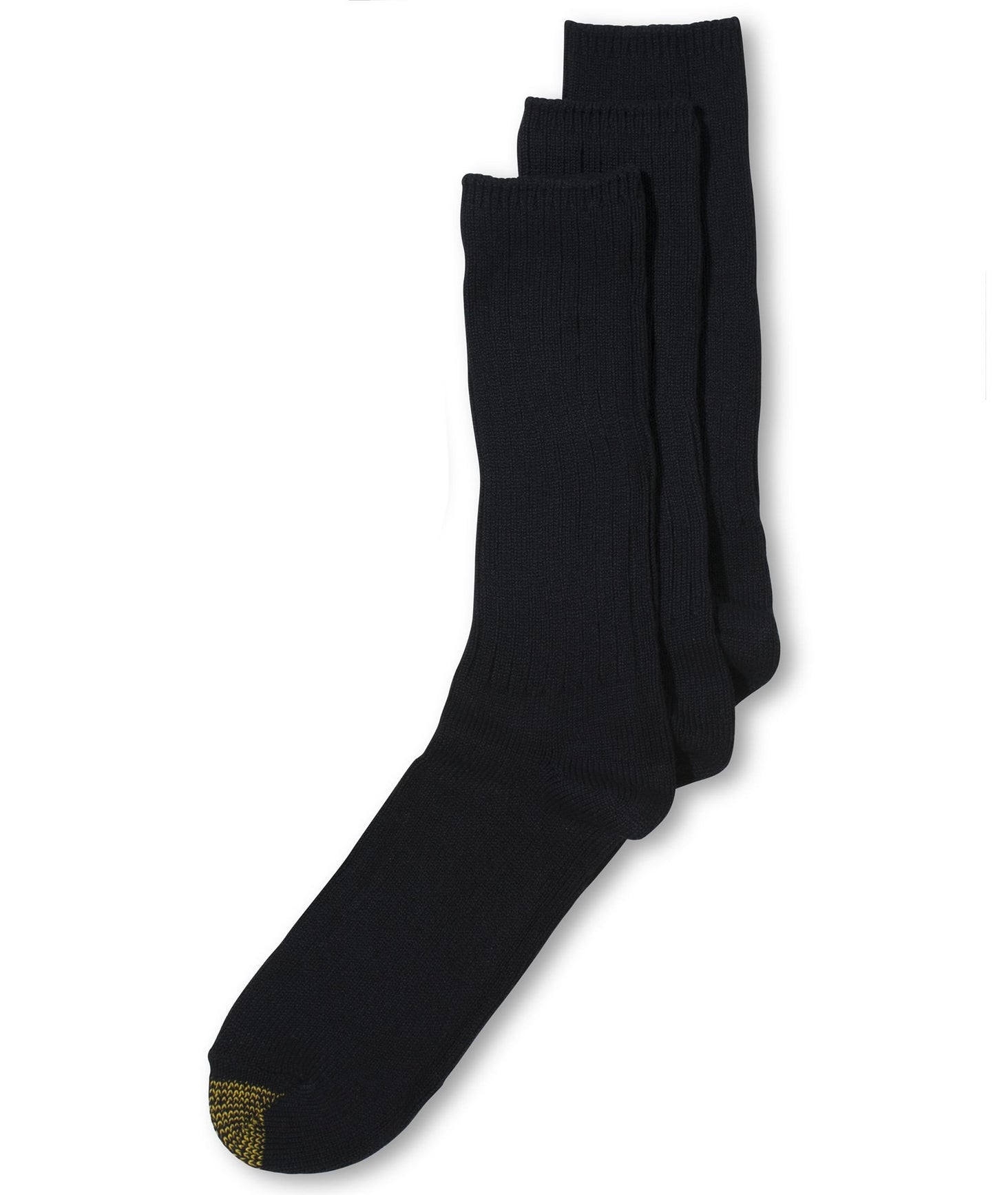 Gold Toe 3PK Reinforced Toe Crew Socks Navy