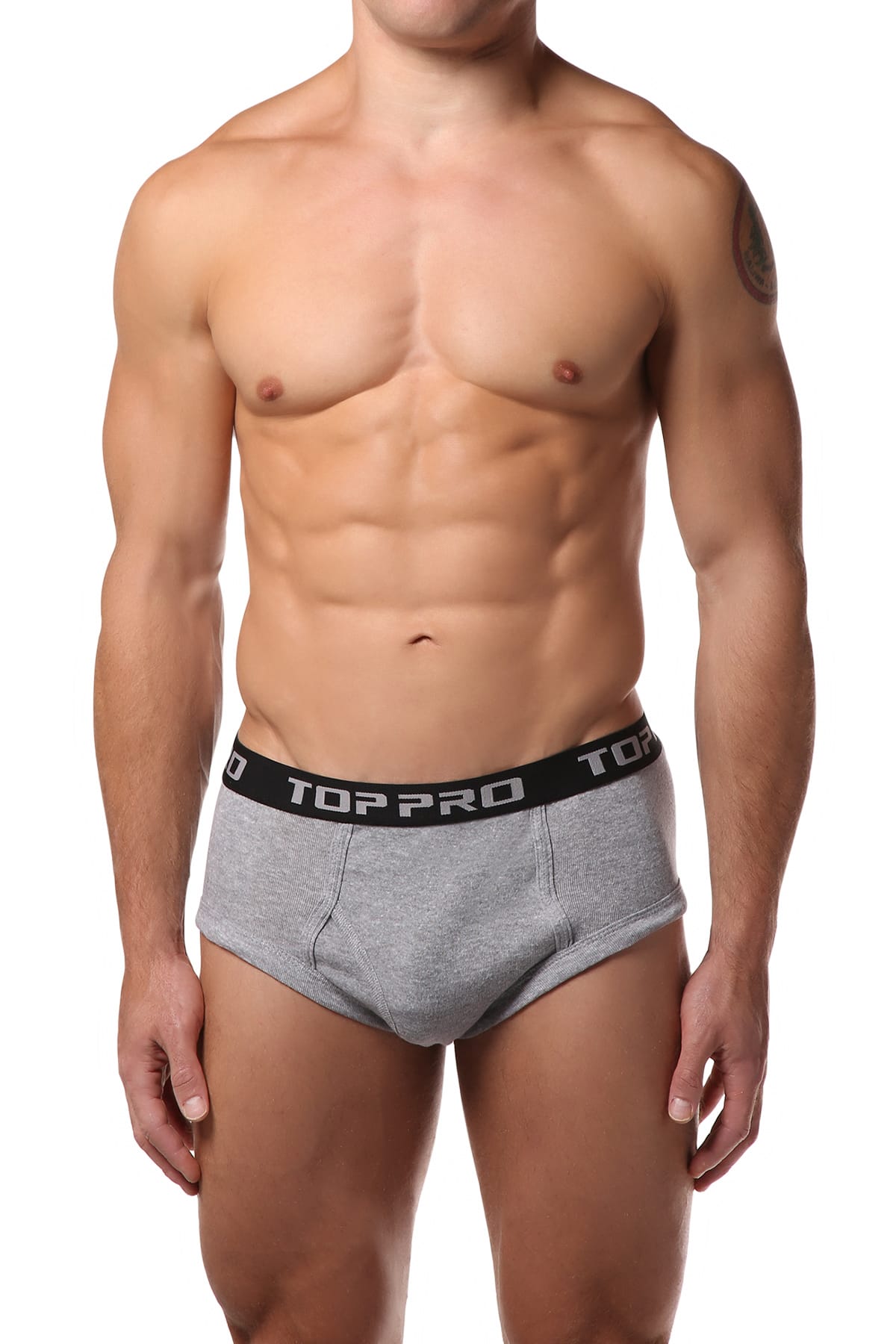 Top Pro Grey Brief 2-Pack