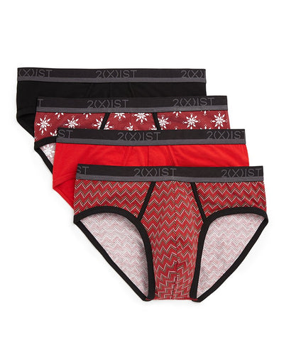 2(X)IST 4-Pack Holiday No Show Brief P21420