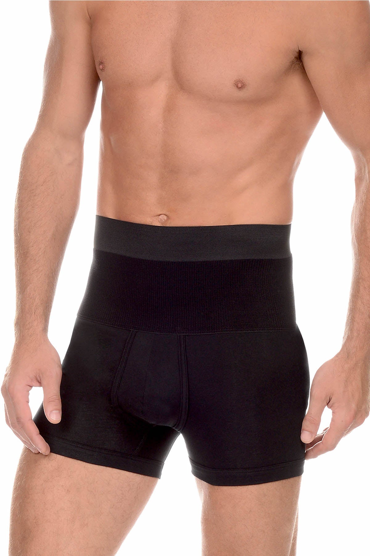 2(X)IST Black 8 Inch Shaper Boxer Brief