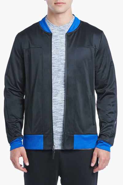 2(X)IST Black/Royal-Blue Capsule Track-Suit Bomber Jacket