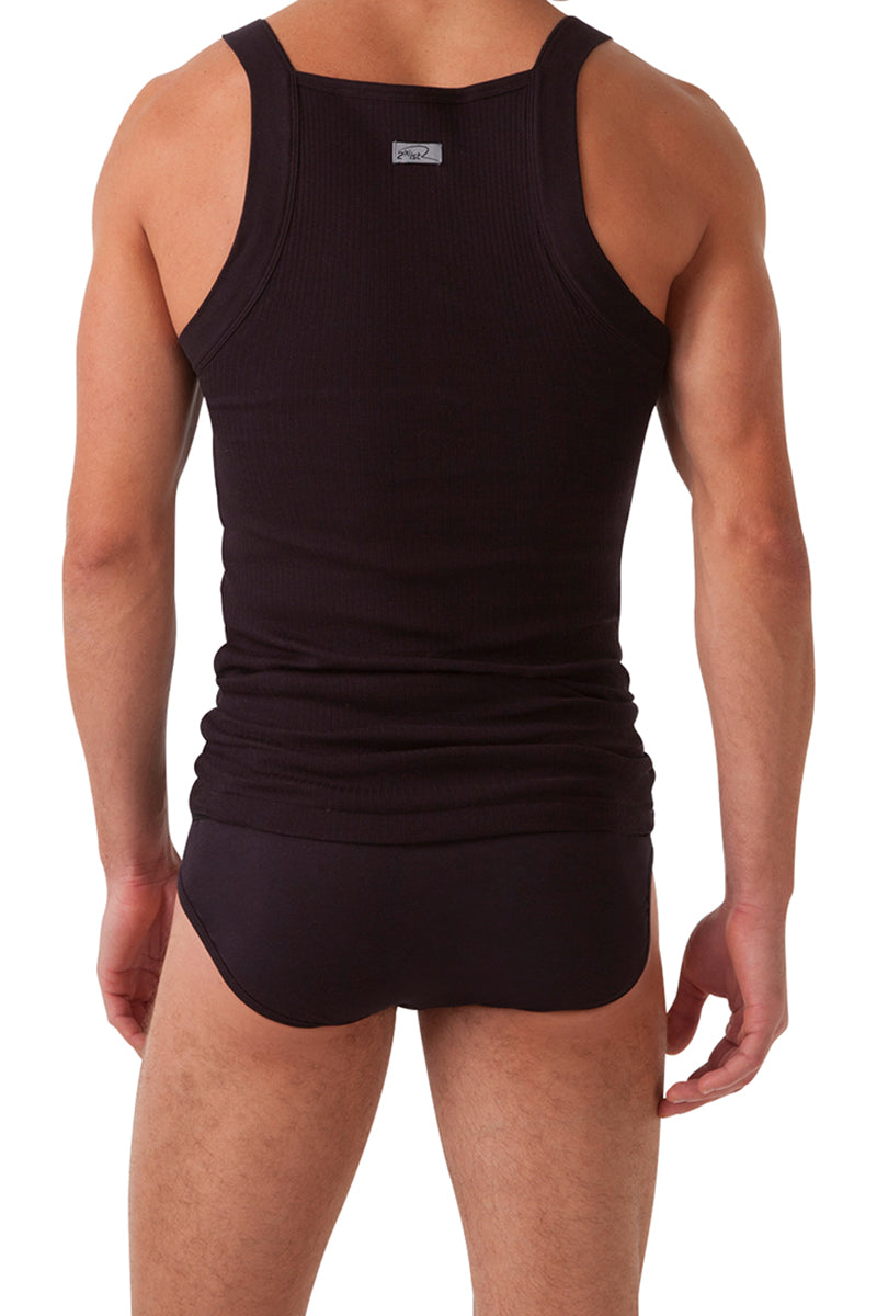 2(X)IST Black Shape Slimming Square Cut Tank