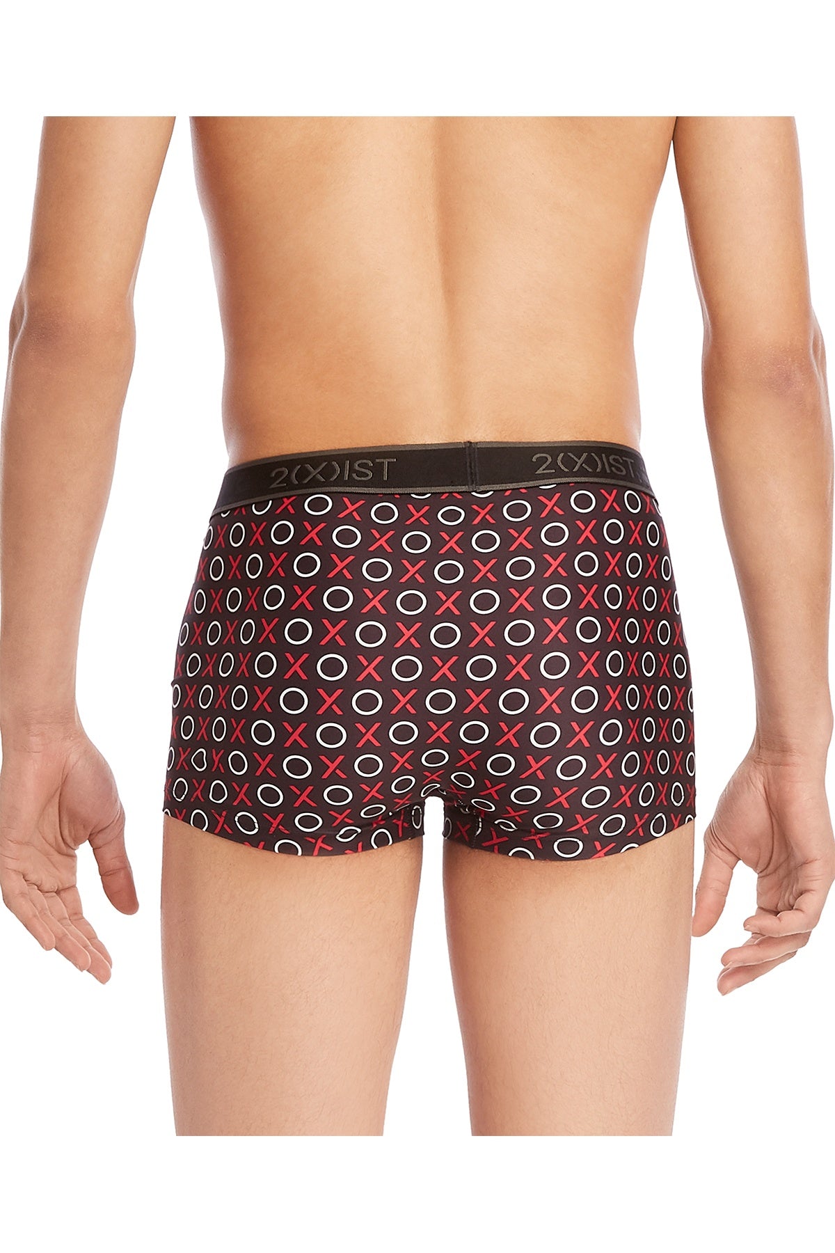 2(X)IST Black X's & O's Graphic Micro No-Show Trunk